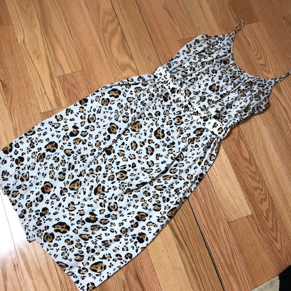 Cheetah Print Maxi Dress + Belt